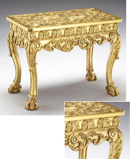 George I 22-karat Oil-Gilt Pier Table, circa 1725